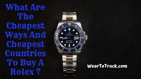 cheapest countries to buy a rolex